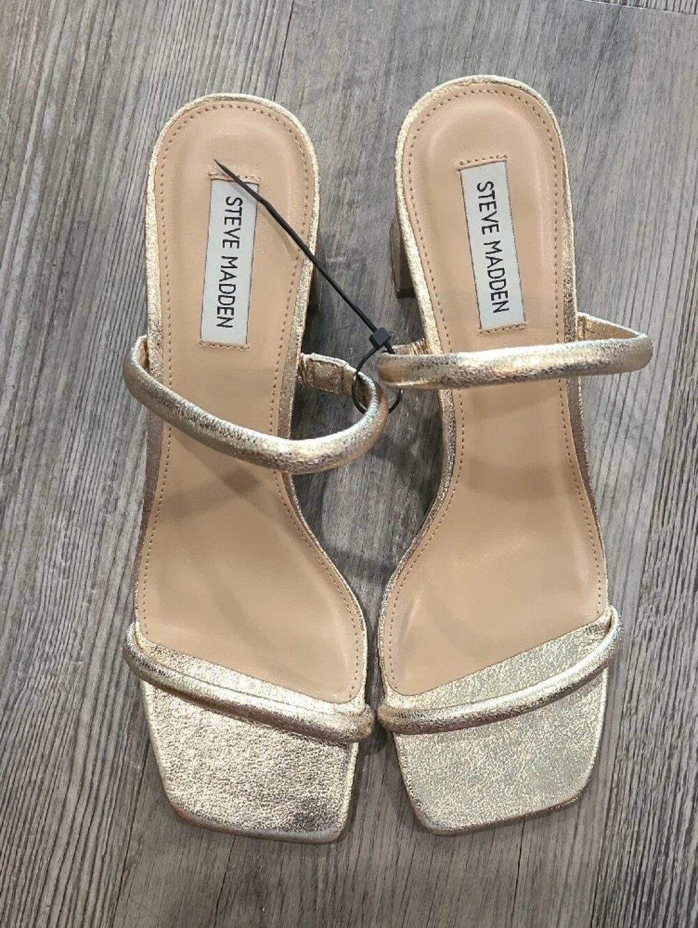 Steve Madden shimmery gold